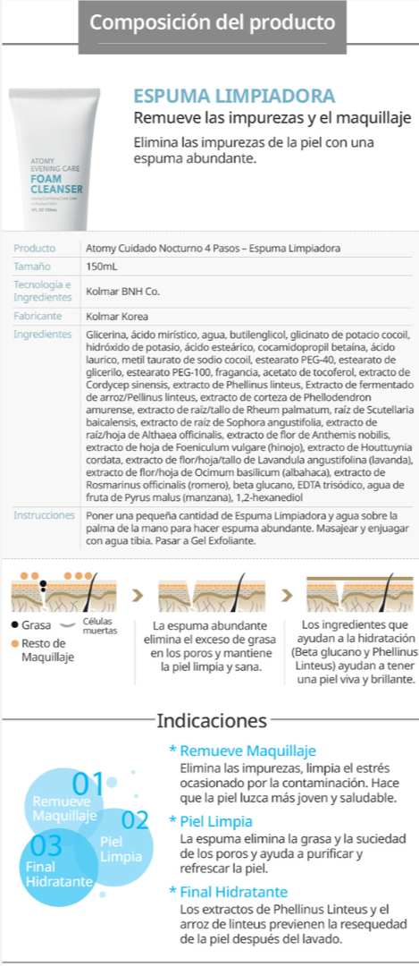 Skincare 4 pasos Coreano